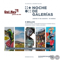 5 Brillos - Noche de Galerías - Jueves, 17 de Agosto de 2017